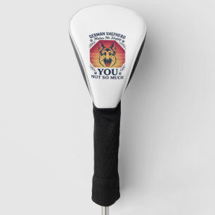 German Shepherd You Dog Retro Sunset Paws_1 Golf Head Cover