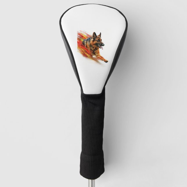 German Shepherds in Supersonic Speed Golf Head Cover (Front)