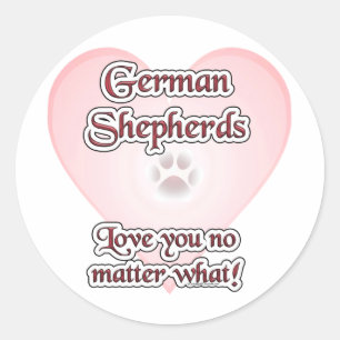German Shepherds Love You No Matte... - Sticker