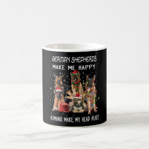 German Shepherds Make Me Happy Humans Make My Head Coffee Mug