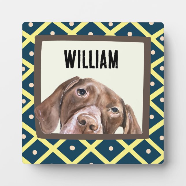German Short Haired Pointer custom photo frame pla (Front)