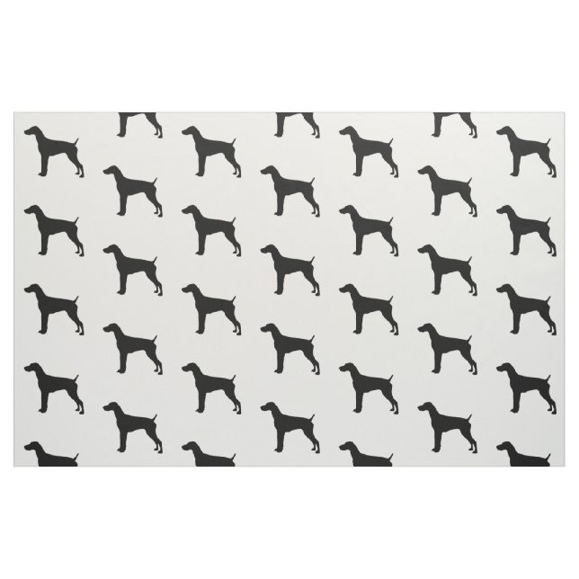 German Short-Haired Pointer Silhouette Love Dogs Fabric (Fat Quarter)