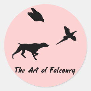 German Shorthair Pointer and Falconry Sticker