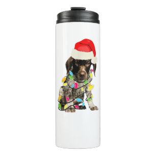 German Shorthair Pointer Christmas Design  Thermal Tumbler