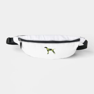 German Shorthair Pointer _ Dog Camouflage Silhouet Fanny Pack