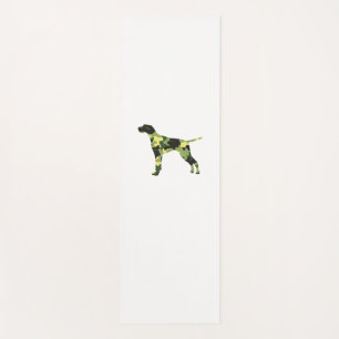 German Shorthair Pointer _ Dog Camouflage Silhouet Yoga Mat