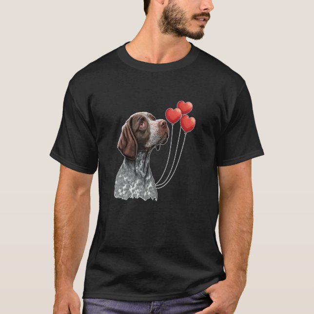 German Shorthair Pointer GSP Mom Dad  5 T-Shirt (Front)