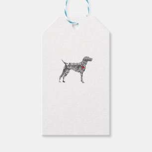 German Shorthair Pointer I GSP Dog Mom I Love Hear Gift Tags
