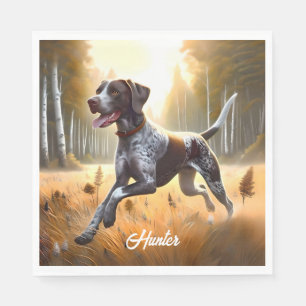 German Shorthair Pointer Running Napkin