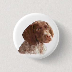 German Shorthair Puppy 1 Inch Round Button
