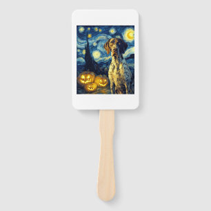 German Shorthaired Pointer 1 Cute Dog Halloween Ja Hand Fan