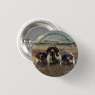 German Shorthaired Pointer 1 Inch Round Button