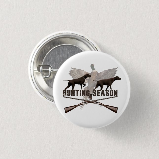 German Shorthaired Pointer 1 Inch Round Button (Front & Back)
