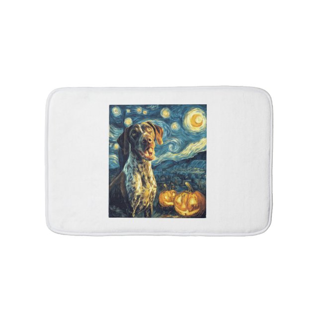 German Shorthaired Pointer 2 Cute Dog Halloween Ja Bath Mat (Front)