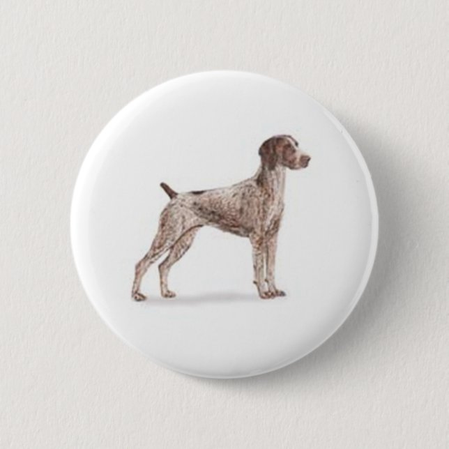 German Shorthaired Pointer 2 Inch Round Button (Front)