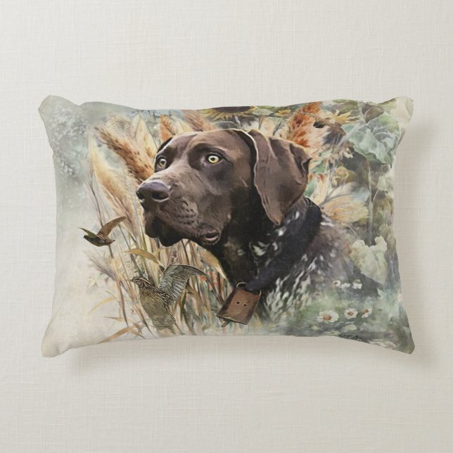 German Shorthaired Pointer Accent Pillow (Front)