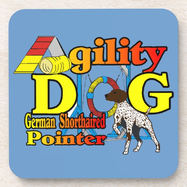 German Shorthaired Pointer Agility Coaster (Front)