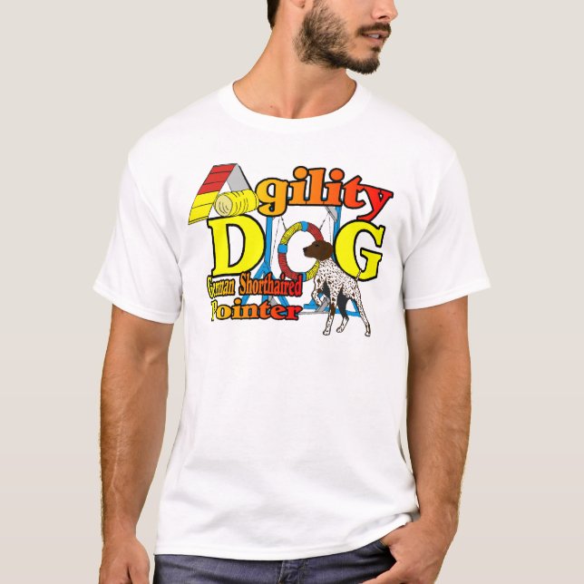 German Shorthaired Pointer Agility Gifts T-Shirt (Front)