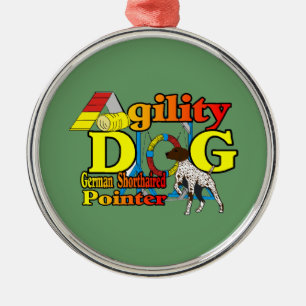 German Shorthaired Pointer Agility Metal Ornament