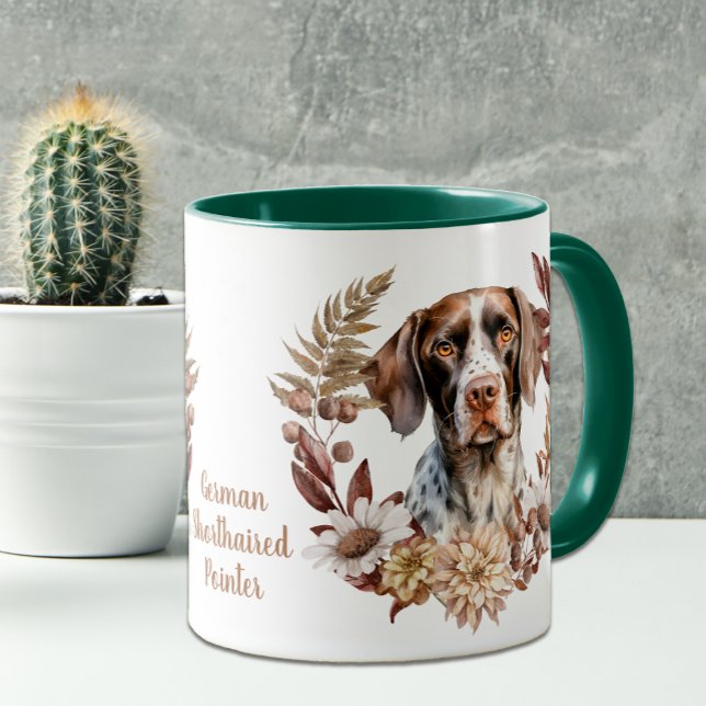 German Shorthaired Pointer Autumn Wreath Mug (Creator Uploaded)
