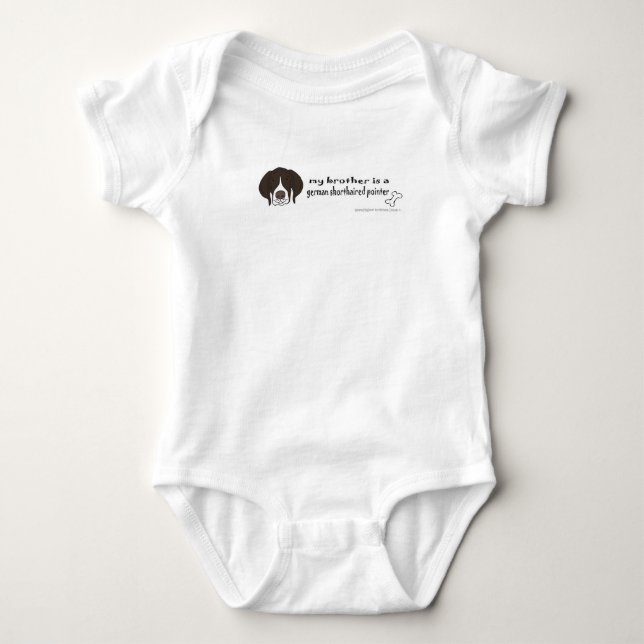 german shorthaired pointer baby bodysuit (Front)