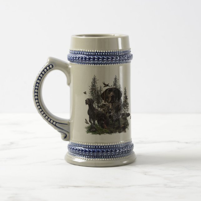 German Shorthaired Pointer Beer Stein (Left)