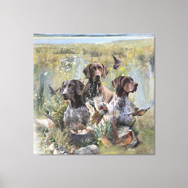 German Shorthaired Pointer  Canvas Print (Front)