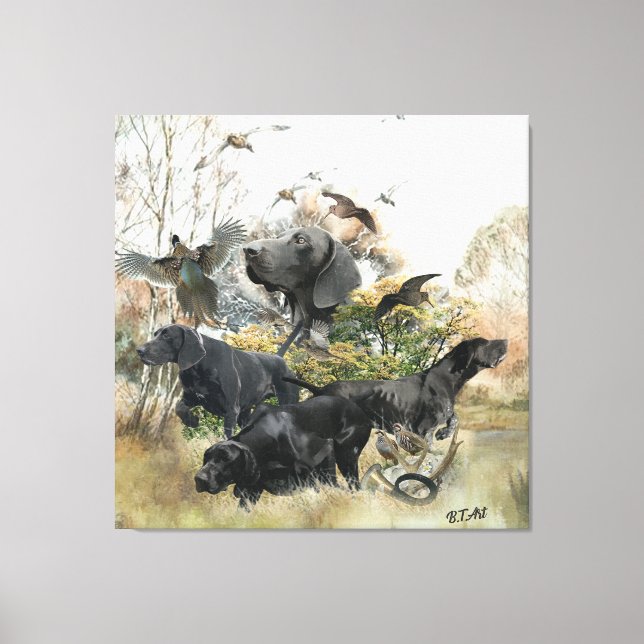 German Shorthaired pointer   Canvas Print (Front)