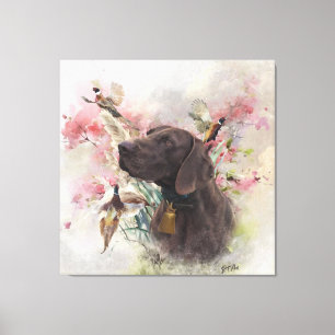 German shorthaired pointer  canvas print