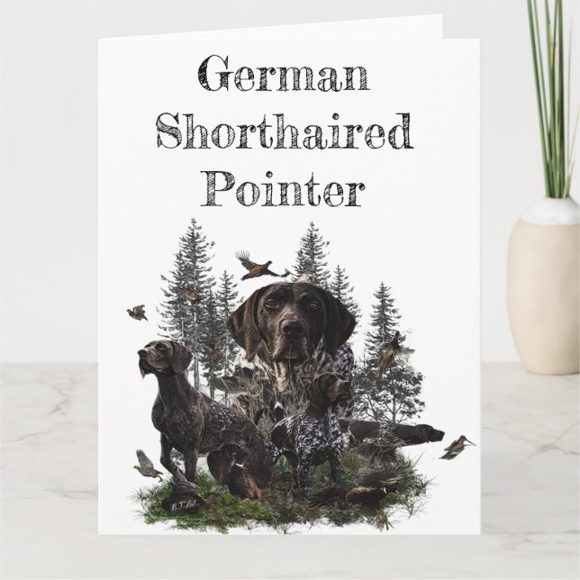 German Shorthaired Pointer      Card (Front)