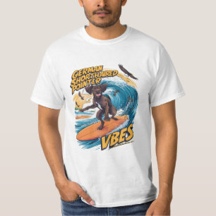 German Shorthaired Pointer Catching Big Wave T-Shirt