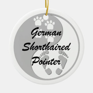 german shorthaired pointer ceramic ornament