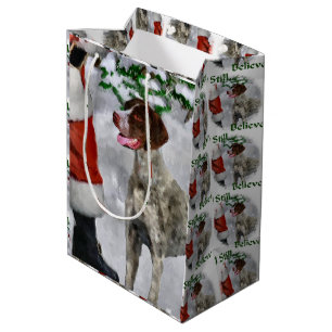 German Shorthaired Pointer Christmas Medium Gift Bag