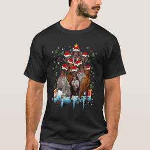 German Shorthaired Pointer Christmas Tree For Dog T-Shirt