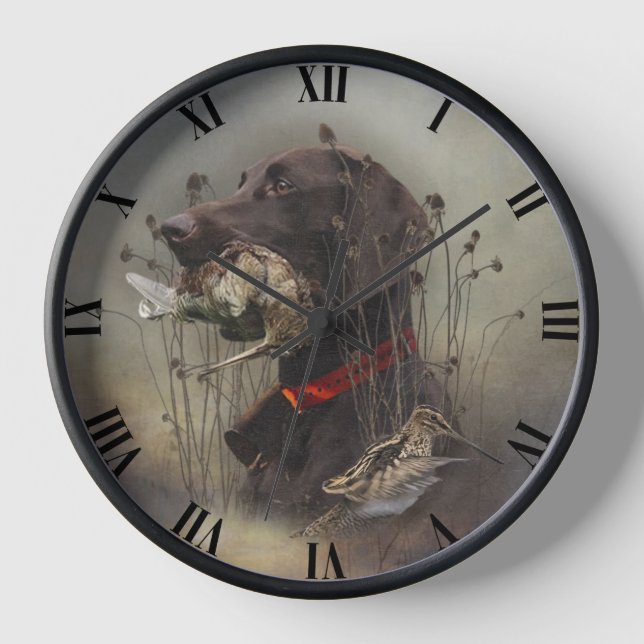 German Shorthaired Pointer    Clock (Front)