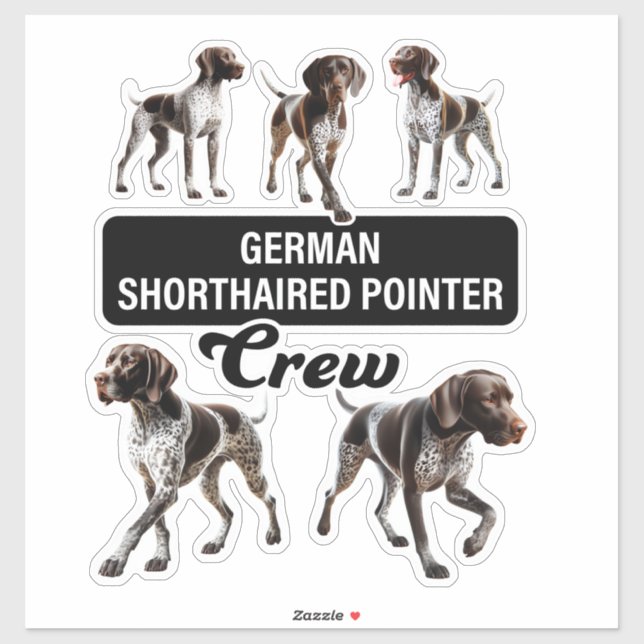 German Shorthaired Pointer Crew  (Sheet)