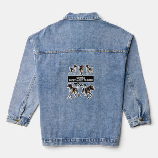 German Shorthaired Pointer Crew  Denim Jacket