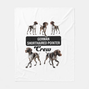 German Shorthaired Pointer Crew Fleece Blanket