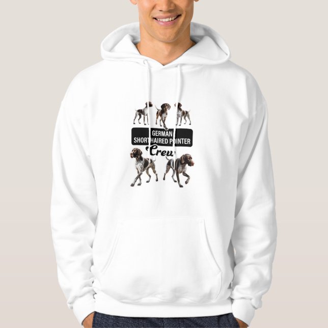 German Shorthaired Pointer Crew  Hoodie (Front)