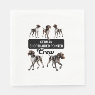 German Shorthaired Pointer Crew  Napkin