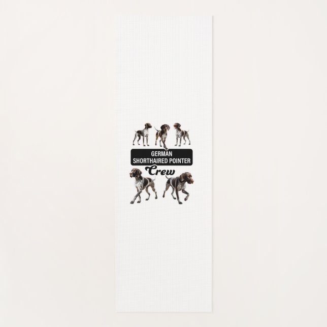 German Shorthaired Pointer Crew  Yoga Mat (Front)