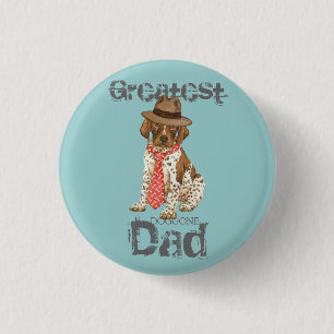 German Shorthaired Pointer Dad 1 Inch Round Button