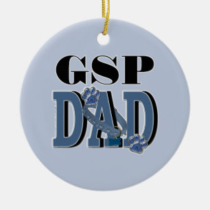 German Shorthaired Pointer DAD Ceramic Ornament