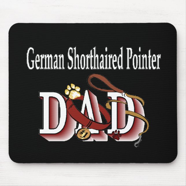 German Shorthaired Pointer Dad Gifts Mouse Pad (Front)
