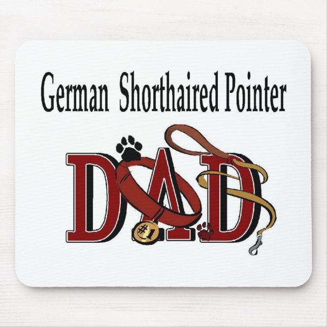 German Shorthaired Pointer Dad Gifts Mouse Pad (Front)