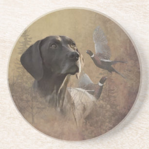 German Shorthaired Pointer ,Deutsch Kurzhaar Tapes Coaster