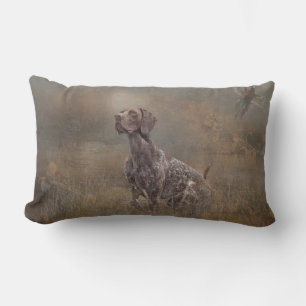 German Shorthaired Pointer ,Deutsch Kurzhaar Tapes Lumbar Pillow