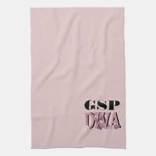 German Shorthaired Pointer DIVA Kitchen Towel