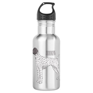 German Shorthaired Pointer dog cartoon  532 Ml Water Bottle