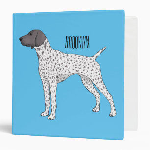 German Shorthaired Pointer dog cartoon Binder